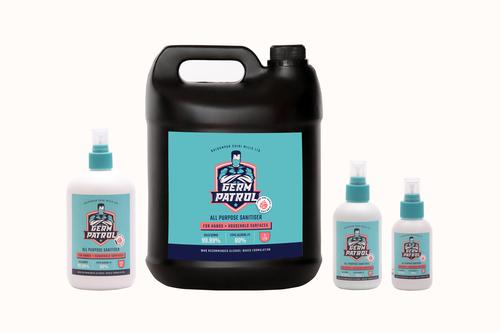 Germ Patrol - All Purpose Sanitiser  (Safe of Hands & Surfaces) 80% Ethyl Alcohol IP. 