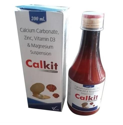 200 ml Calcium Carbonate Zinc Vitamin D3 and Magnesium Suspension