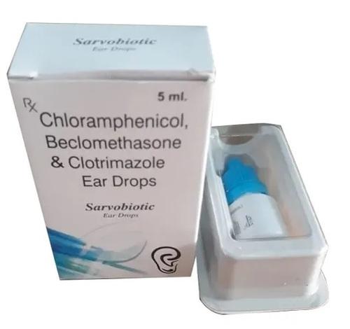 5 ml Chloramphenicol Beclomethasone and Clotrimazole Ear Drops