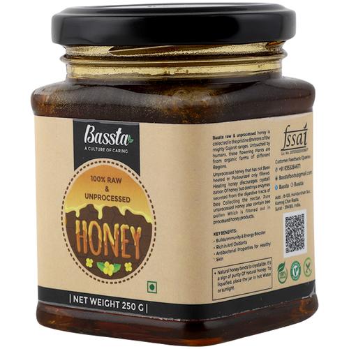 Bassta 100% raw & unprocessed honey 