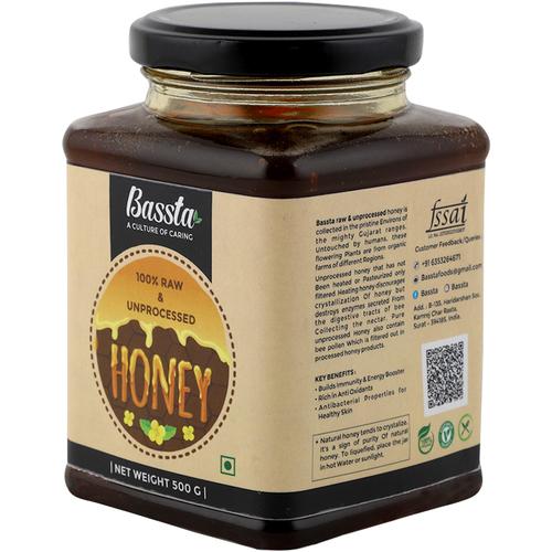Bassta 100% raw & unprocessed honey