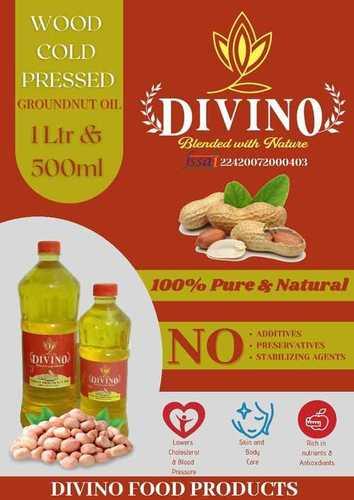 wood cold pressed groundnut oil