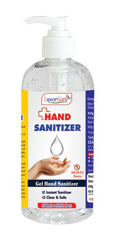 SyorCure Hand Sanitizer 500ml (Gel with Dispencer)