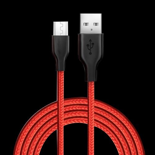Data Cables - CONNECT-ZIV 22M V8 Cable with N Braided â Red