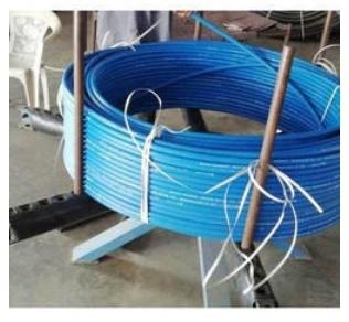 Blue MDPE Coil Pipe