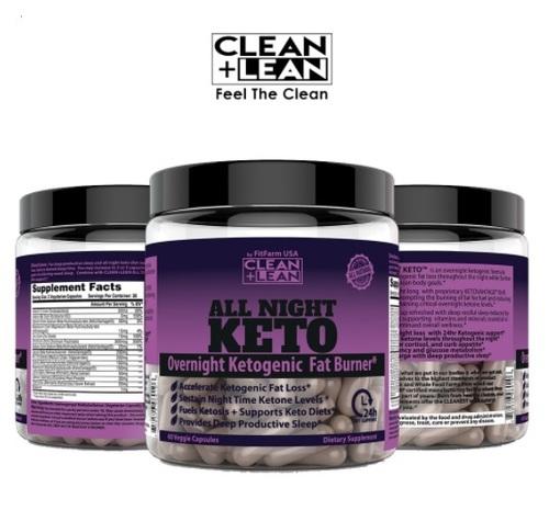 CLEAN+LEAN All Night Keto First Ever Overnight Ketogenic Fat Burner.