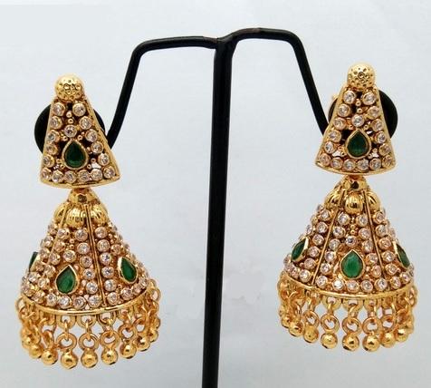 Fancy Design gold plating jhumka Earring