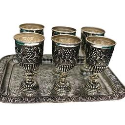 925 Silver Antique Tray Set