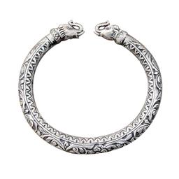 925 Silver Antique Elephant Kada