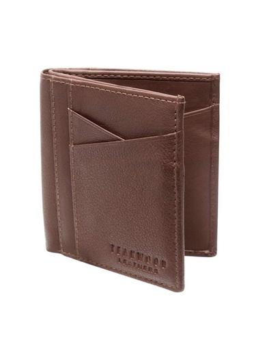  Teakwood Men Genuine Leather Bi Fold Wallet