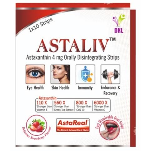 Astaxanthin 4 mg Orally Disintegrating Strips