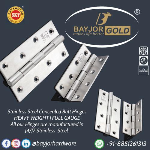 Bayjor Gold Stainless Steel Concealed Hinges