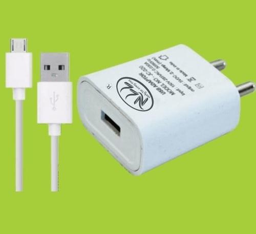 White Travel Faster Mobile Charger