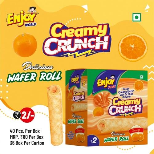 Orange wafers roll
