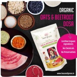 Organic Oat and Beetroot Dosa