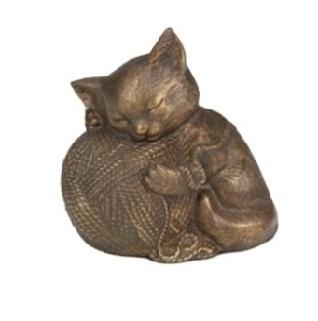 Precious Kitty Bronze Pet Cremation Urn		