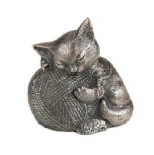 Precious Kitty Silver Pet Cremation Urn