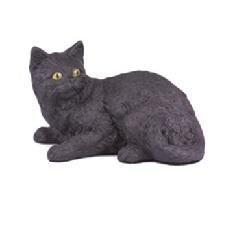 Black Shorthair Cat Hollow Figurine Pet Cremation Urn - 2700