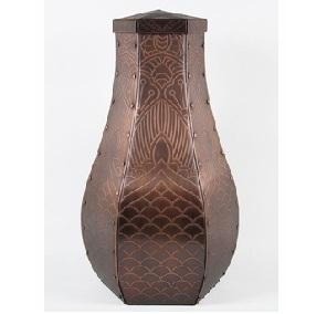 Henna Custom Handcrafted Copper Cremation Urn