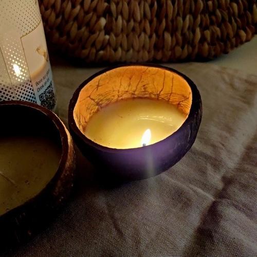 Natural Coconut Shell Soy Wax Candles