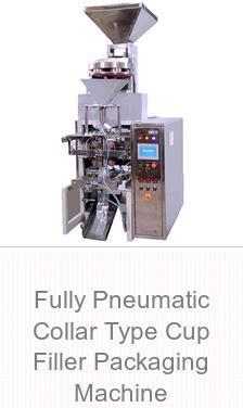 Fully Pneumatic Collar Type Cup Filler Packaging Machine