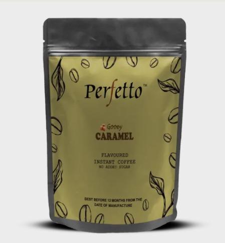 Perfetto Caramel Flavoured Coffee Pouch