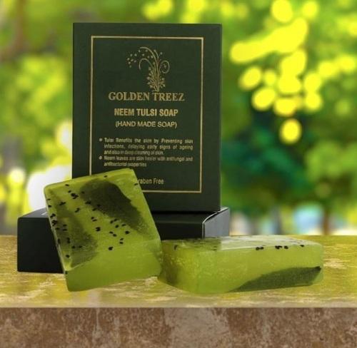 Golden treez neem tulsi glycerine soap (handmade)