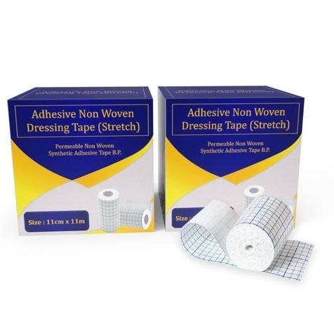 White Adhesive Stretch Non Woven Dressing Tape
