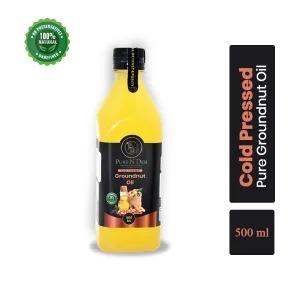 500 ML Cold Pressed Groundnut Oil, Pure N Desi Groundnut Oil