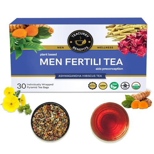 Teacurry Men Fertility Tea Box With Diet Chart - Count, Motility & Morphology