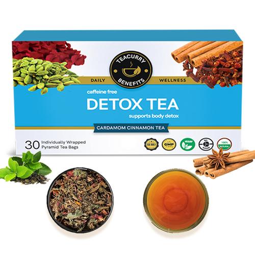 Teacurry Detox Green Tea - Helps with Liver Detox, Intestinal Health and Metabolism