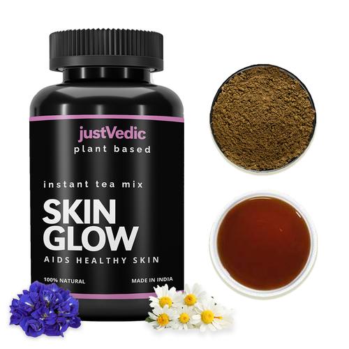 Justvedic Skin Glow Drink Mix - Helps in Skin Nourishment, Hydration & Detoxification