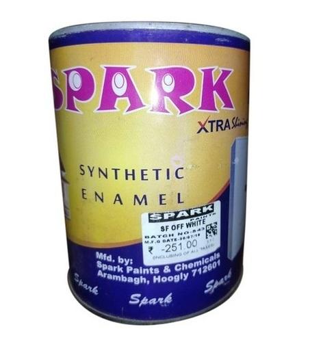 1 L Spark Xtra Shining SF Off White Synthetic Enamel Paint