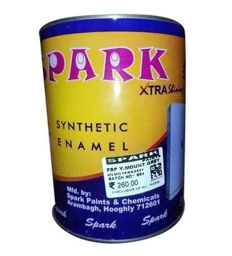 1 L Spark Xtra Shining FSP Y Mount Grey Synthetic Enamel Paint