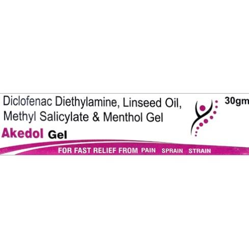 30gm Diclofenac Diethylamine Linseed Oil Methyl Salicylate and Menthol Gel