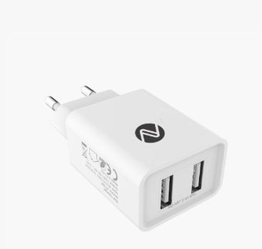 N-Klaus Wall Charger 2USB with smart IC
