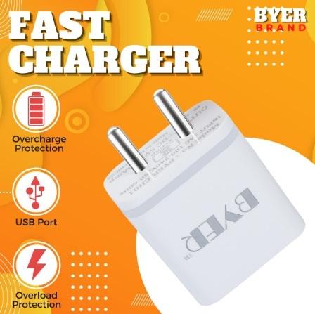 BYER Charger 3.4Amp Multiport with Detachable Cable