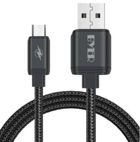 byer usb cable 1 m Micro USB Cable (Compatible with All Android Devices, Black)