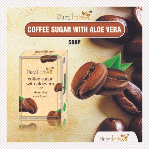Coffee Sugar Soap With Aloevera 