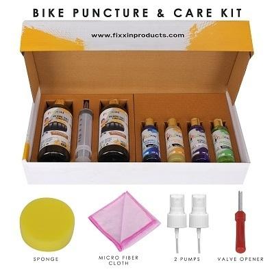 Fixxin Bike Puncture kit + (Free Fixxin bike care kit).