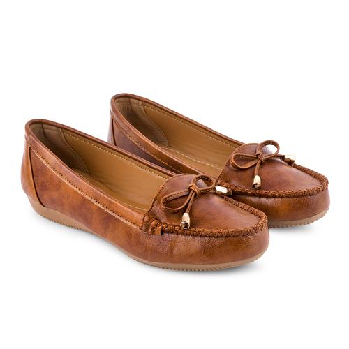 DOLLPHIN Women flat loafer Tre-03 Brown