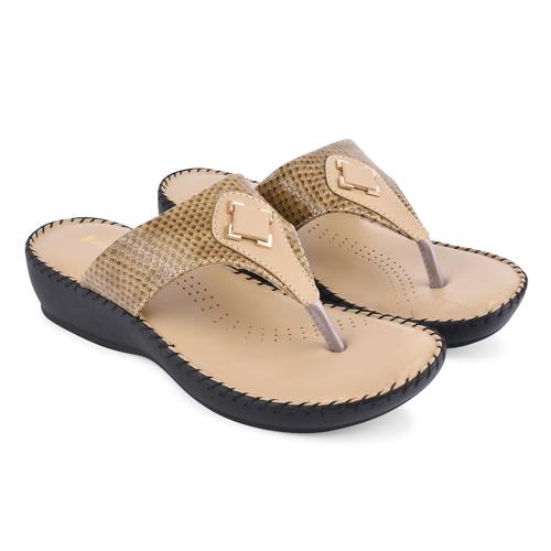DOLLPHIN Women Doctor Slipper DFNT-2122 Beige