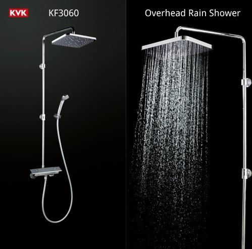 Overhead Rain Shower Set (Square/Chrome)