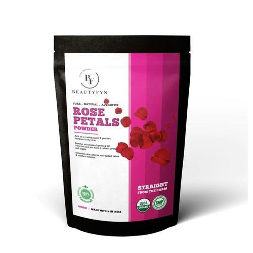 BEAUTYFYN Natural Organic Rose Petal Powder (200gm)