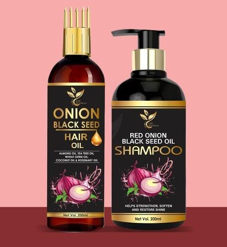 Onion Black Seed Hair Oil & Shampoo