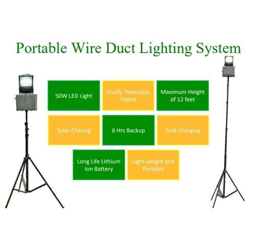 Portable Wire Duct Lighting System