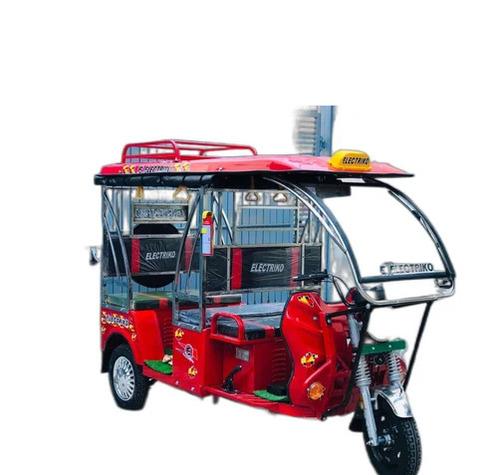 Red Battery Operated Rickshaw