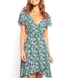 Green Floral Dress