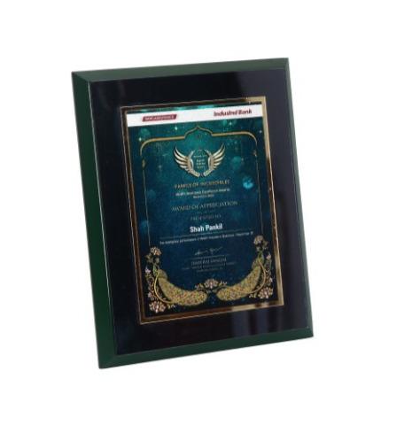 Award of Appreciation Customized Plaque