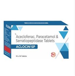 Aceclofenec Paracetamol And Serratiopeptidase Tablets